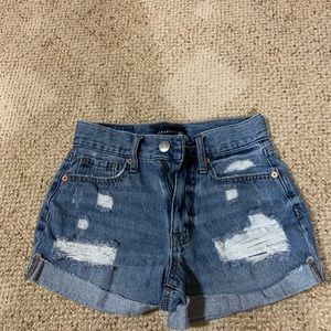 Womens Mom Jean Shorts